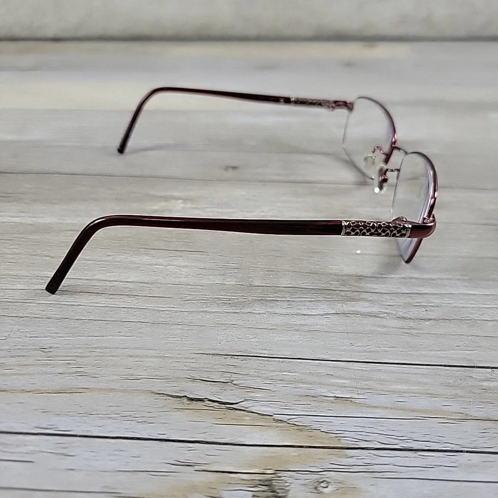 Coach Eyeglasses FRAMES ONLY‎ Womens Red Gertie 242 Bordeaux 53-16-135